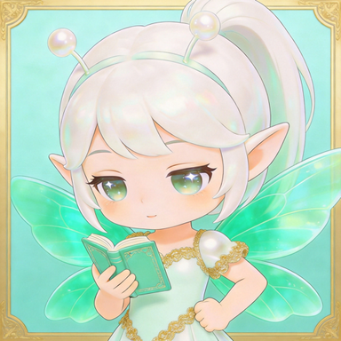 SusurElf mascot, an elf reading a small book